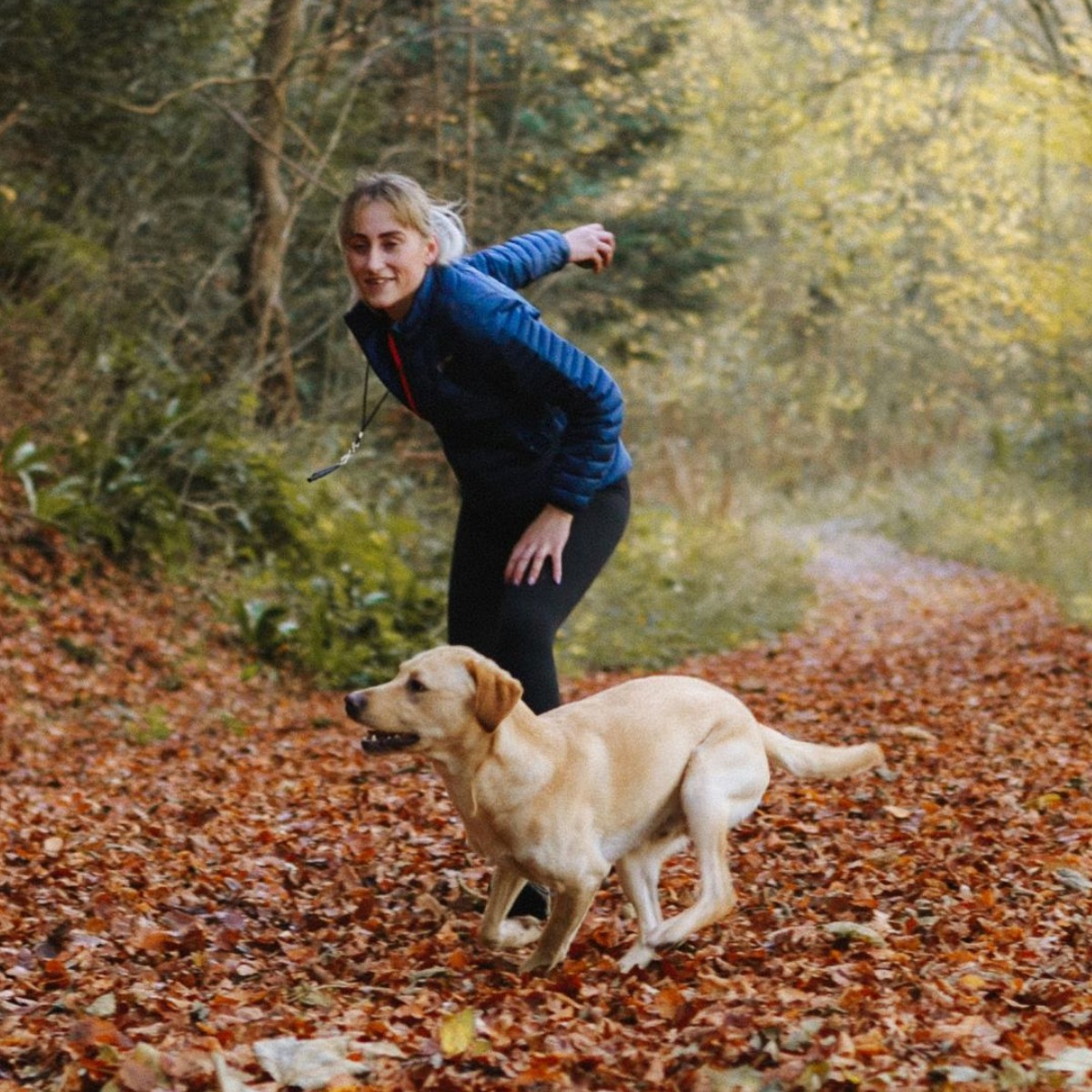 dog with woman dog with woman